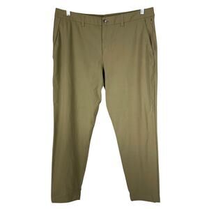 Lululemon ABC Slim-Fit Trouser Warpstreme Army Green Men's Size 36 x 28 EUC